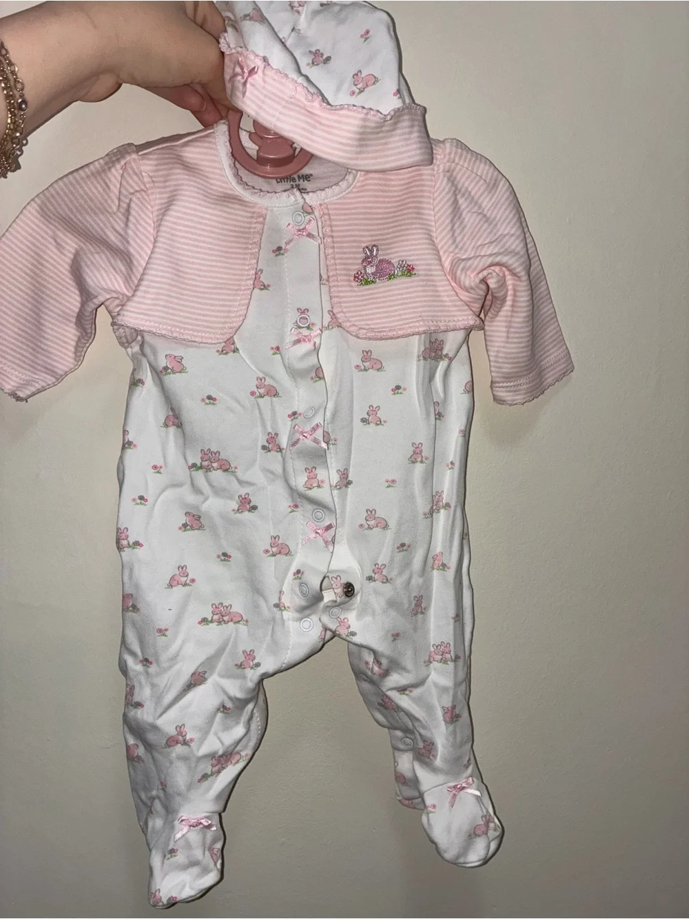 Girls' Pink Ice Cream One-Piece Romper - Unbranded